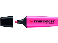 STABILO BOSS ORIGINAL, 1 stykker, Rosa, Meisel tupp, Sort, Rosa, Rektangel, 2 mm Skriveredskaper - Overtrekksmarkør - Tykke overstreksmarkører