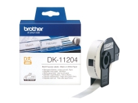 Bilde av Brother Dk-11204 - Svart På Hvitt - 17 X 54 Mm 400 Etikett(er) (1 Rull(er) X 400) Flerbruks Merkelapper - For Brother Ql-1050, 1060, 1110, 500, 550, 560, 570, 580, 600, 650, 700, 710, 720, 820