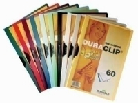 Durable Duraclip 60 Transparent Vit PVC 60 ark A4 1 styck