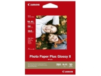 Canon Photo Paper Plus Glossy II PP-201 – Blank – 100 x 150 mm – 260 g/m² – 50 ark fotopapper – för PIXMA iP2600 iP2700 iP3500 iX7000 MG2555 MG8250 mini320 MP520 MX7600 MX850