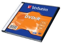 Verbatim – DVD-R – 4.7 GB 16x – matt silver – tunt CD-fodral