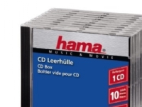Hama CD Jewel Case Standard Pack 10 1 diskar Transparent