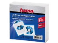 Hama CD-ROM Paper Sleeves – CD-fodral – vit (paket om 100)