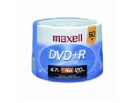 Maxell DVD+R 4.7GB 16x Spindle 50pk, DVD+R, Spindle, 50 stykker, 4,7 GB