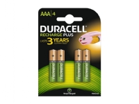 Duracell AAA (4pcs) Laddningsbart batteri Nickel-metallhydrid (NiMH) 1,2 V 4 styck 750 mAh Multifärg