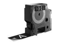 DYMO D1 - Selv-adhesiv - hvitt på svart - Rull (2,4 cm x 7 m) 1 kassett(er) merketape - for LabelMANAGER 500TS, PnP Papir & Emballasje - Markering - Etiketter og Teip