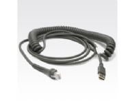 Zebra - USB-kabel - USB - 2.7 m - rullet sammen - for Symbol LS2208, LS4208, LS4278 Zebra VC80X Skrivere & Scannere - Tilbehør til skrivere - Skanner