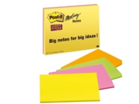 Post-it® Super Sticky Meeting Notes neonfarver 152 mm x 203 mm pakke a 4 stk.