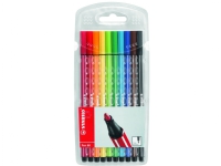 STABILO Pen 68, 10 farger, Flerfarget, Projektil spiss, 1 mm, Flerfarget, Sekskantet Skriveredskaper - Fiberpenner & Finelinere - Fine linjer