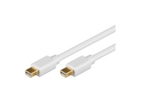 Goobay 2m Mini DisplayPort Cable, 2 m, Mini DisplayPort, Mini DisplayPort, Hankjønn, Hankjønn, Hvit PC tilbehør - Kabler og adaptere - Videokabler og adaptere