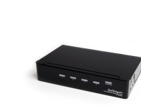 StarTech.com HDMI Splitter 1 In 4 Out – 1080p – 4 Port -Mounting Brackets – 1.3 Audio – HDMI Multi Port – HDMI Audio Splitter (ST124HDMI2) – Linjedelare för video – 4 x HDMI + 4 x ljud – skrivbordsmodell – för P/N: SVA12M2NEUA SVA12M5NA
