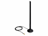 Delock SMA WLAN Antenna with Magnetic Stand and Flexible Joint 6.5 dBi – Antenn – Wi-Fi – 6.5 dBi – rundstrålande