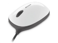 Barnmus – Microsoft Express Mouse – höger- och vänsterhänt – optisk – 3 knappar – kablage – USB – vit blå