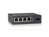 LevelOne GEU-0521 – Switch – ikke administreret – 4 x 10/100/1000 + 1 x Gigabit SFP –