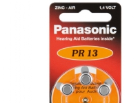 Bilde av Panasonic V13 6-bl (pr48/pr13h), Engangsbatteri, Zink-luft, 1,4 V, 6 Stykker, 310 Mah, Sølv