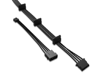 be quiet! MULTI POWER CABLE CM-61050 – Strömkabel – 4 pin strömuttag för minimikontakt SATA-ström – 100 cm – svart