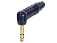 Neutrik NP3RX-B Jack plugg 6,35 mm Plugg, vinklet Antall pinner: 3 Stereo Sort 1 stk. PC tilbehør - Kabler og adaptere - Lydkabler