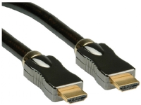 Roline HDMI Tilslutningskabel HDMI-A-stik HDMI-A-stik 2.00 m Sort 11.04.5681 dobbeltskærmet HDMI-kabel
