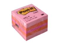 Post-It 2051-P, firkant, Oransje, Rosa, Gult, Papir, 51 mm, 51 mm, 400 ark Papir & Emballasje - Blokker & Post-It - Legg det ut