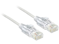 Delock – Patch-kabel – RJ-45 (hane) till RJ-45 (hane) – 2 m – UTP – CAT 6 – hakfri – vit