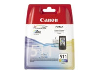 Canon CL-511 – 9 ml – färg (cyan magenta gul) – original – förpackning med stöldmärkning – bläckpatron – för PIXMA MP230 MP237 MP252 MP258 MP272 MP280 MP282 MP495 MP499 MX360 MX410 MX420