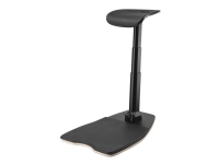 Produktfoto för DELTACO Office Premium - Läropall - ergonomisk - böjd kant - polyuretanskum - svart