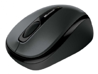 Microsoft Wireless Mobile Mouse 3500 - Mus - høyre- og venstrehåndet - optisk - 3 knapper - trådløs - 2.4 GHz - USB trådløs mottaker - Loch Ness-grå
