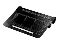 Cooler Master Notepal U3 Plus – Fläkt till bärbar dator/notebook – 80 mm – svart