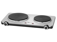 Clatronic DKP 3668 E, Sort, Rustfritt stål, Benkeplate, Innebygde kokeplater, Rustfritt stål, 2 zone(s), 2 zone(s)