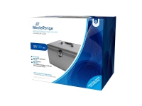 MediaRange BOX79, Koffert, 120 disker, Sølv, Fleece, Plast, Tre, 120 mm, Aluminium