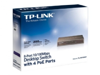 TP-Link TL-SF1008P – Switch – 4 x 10/100 (PoE) + 4 x 10/100 – stationär – PoE