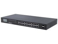 Bilde av Intellinet 561242, Uhåndtert, Gigabit Ethernet (10/100/1000), Full Tosidig, Strøm Over Ethernet (poe), Rack-montering, 1u