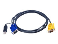 ATEN 2L-5206UP - Video- / USB-kabel - 15-pins SPHD (hann) til USB, HD-15 (VGA) (hann) - 6 m PC tilbehør - KVM og brytere - Tilbehør