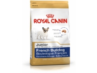Royal Canin French Bulldog Junior Valp 3 kg Fransk bulldog Vitamin A Vitamin D3 Digestive care Rice dehydrated poultry protein vegetable protein isolate* wheat animal fats hydrolysed…