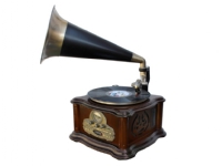 Soundmaster NR917, Sort, Bronse, Brun, 33,45,78 RPM, Utvendig, Kassett, Vinylplate, FM, SD