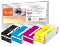 Peach PI200-644 Compatible Svart Cyan Magenta Gul Epson Multi pack 4 styck 31 ml