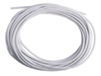 E-line plastkabel 2×0,75 – H03VV-F vit rund u/j 10m