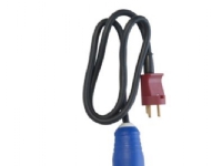 E-line adapter CEE – DK stikprop m/j 230V/16A t/CEE forl. led 230V/16A 1m 3G1,5