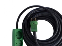E-line Kabelsats DK 3G1,5 – H07RN-F DK-kontakt/3 uttag m/j neopren 230V/16A 15m