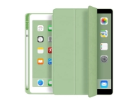 eSTUFF Pencil case - Skjermdeksel for nettbrett - polyuretanlær, termoplast-polyuretan (TPU) - lys grønn - 9.7 - for Apple 9.7-inch iPad (5. generasjon, 6. generasjon) PC & Nettbrett - Nettbrett tilbehør - Deksel & vesker