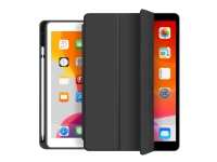 Bilde av Estuff Pencil Case - Skjermdeksel For Nettbrett - Polyuretanlær, Termoplast-polyuretan (tpu) - Svart - 10.5 - For Apple 10.5-inch Ipad Air (3. Generasjon)