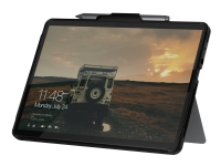 UAG-veske for Microsoft Surface Go 3/Go 2/Go [10,5-tommers] m/håndstropp - Scout Black - Bagsidecover til nettbrett - sortering - for Microsoft Surface Go, Go 2 PC & Nettbrett - Nettbrett tilbehør - Deksel & vesker