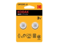 Kodak MAX KCR1220 – 2 x CR1220-batterier – Li – 40 mAh