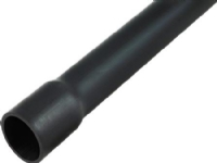 DIETZEL Plastrør stiv halogenfri 16 mm HFPRM Turbo 750 LSF0H sort med muffe 3 meter UV-bestandig. – (3 meter)