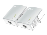 TP-Link TL-PA4010 KIT – PowerLine adaptersats – HomePlug AV (HPAV) – vägginsticksbar (paket om 2)