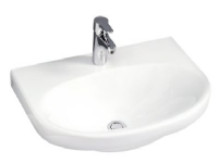 GB Nautic håndvask - 5560 600 x 460mm hvid m. hanehul u. overløb C+ Rørlegger artikler - Baderommet - Håndvasker