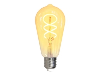 DELTACO SMART HOME - LED-glödlampa med filament - form: ST64 - E27 - 5.5 W (motsvarande 35 W) - klass G - vitt ljus - 1800-6500 K