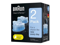 Braun CCR2 Syncro System Clean & Charge 2 Refills - Barbermaskinhoderenser - for barbermaskin - for Braun Flex Integral + N - A