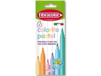 Fibracolor Colorito Pastell tusjer 6 FIBRACOLOR farger Skriveredskaper - Overtrekksmarkør - Tykke overstreksmarkører