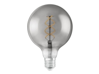 OSRAM Vintage 1906 – LED-glödlampa med filament – form: G125 – klar finish – E27 – 4 W (motsvarande 16 W) – klass G – varm komfortbelysning – 1800 K – rök